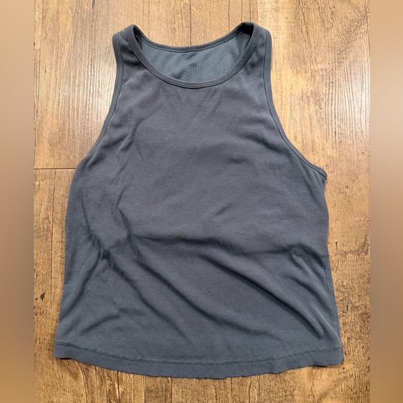 Vuori Pose Plyo Rib Tank Top - Women's Slate Blue Small - Picture 3 of 7